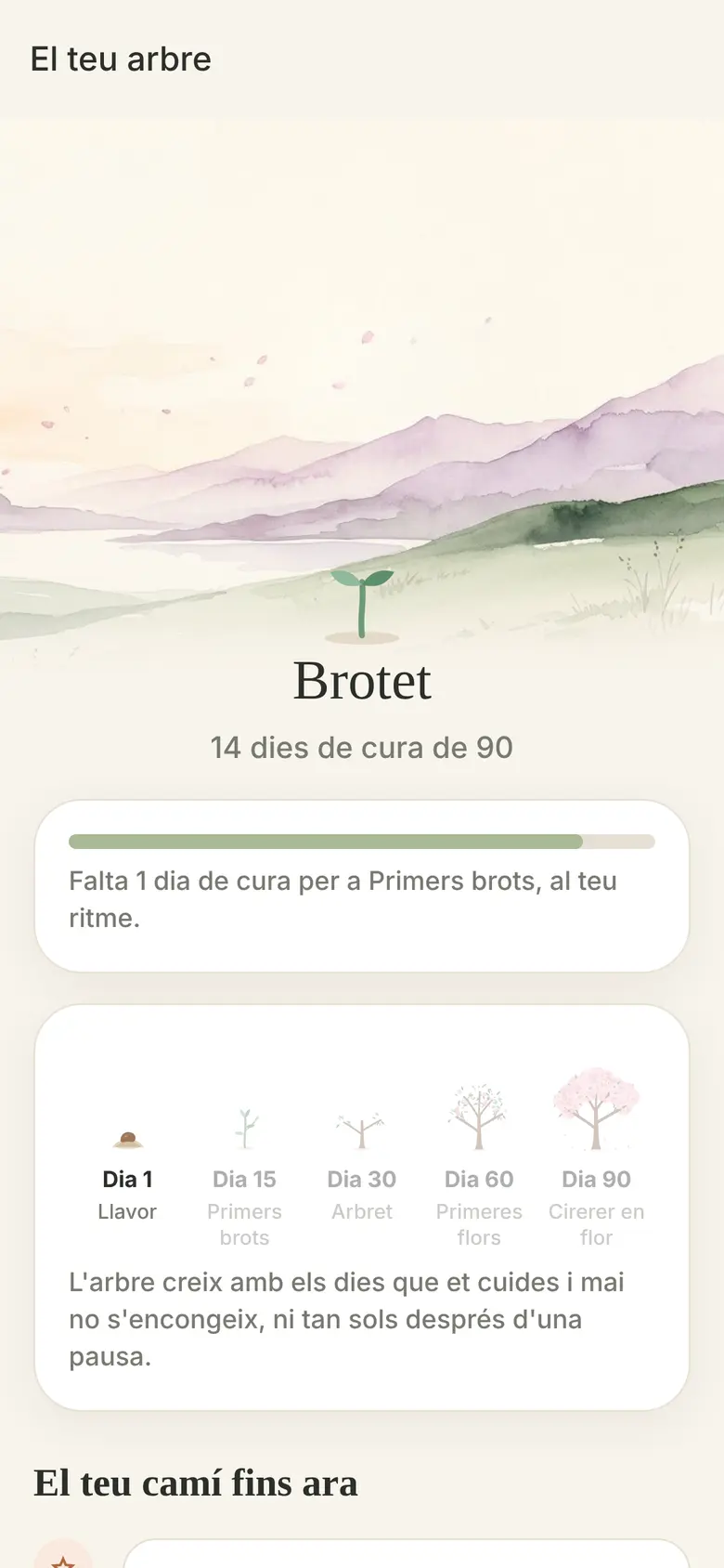 Un arbre que creix amb tu