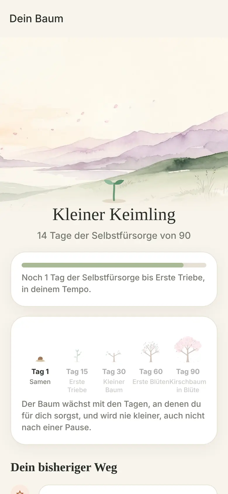 Ein Baum, der mit dir wächst