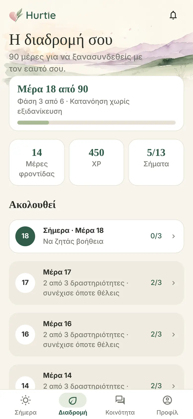 Η πρόοδός σου