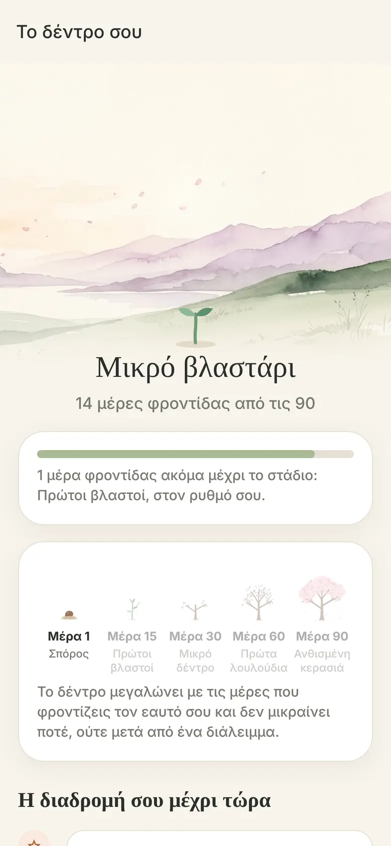 Ένα δέντρο που μεγαλώνει μαζί σου