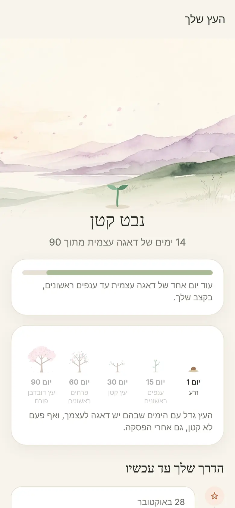 עץ שגדל איתך