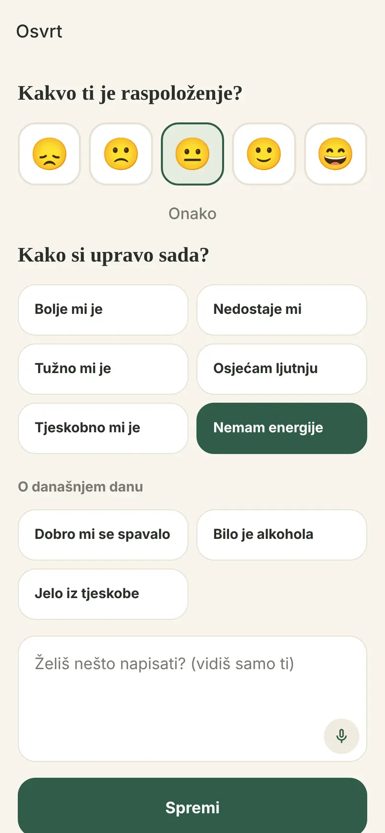 Emocionalni osvrt