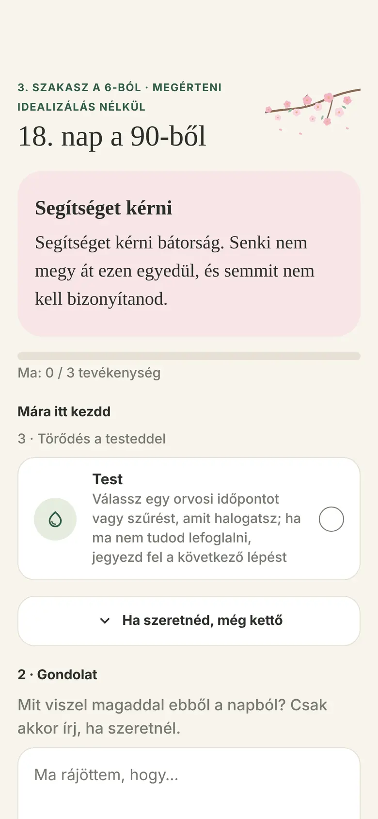 Napi tevékenység