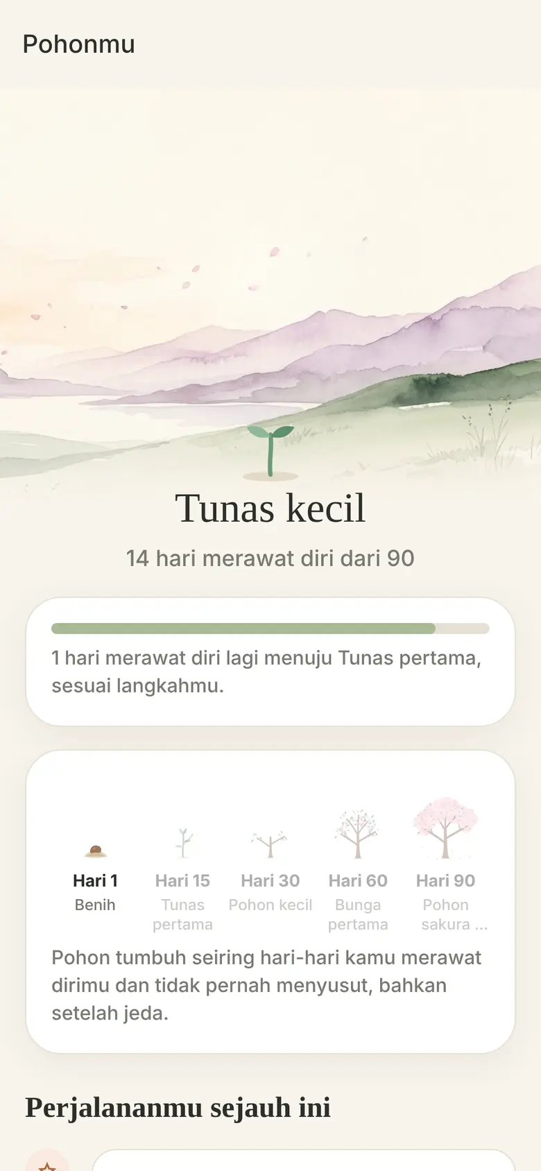 Pohon yang tumbuh bersamamu