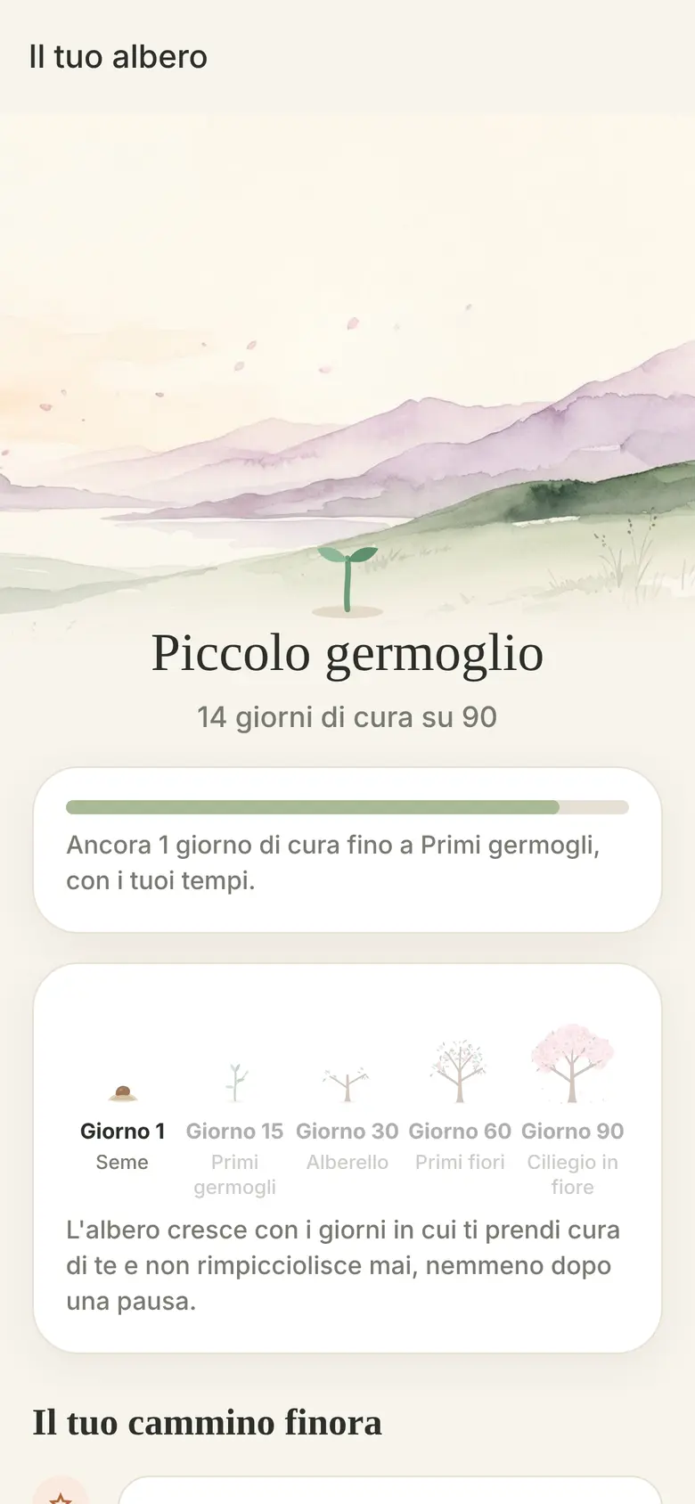 Un albero che cresce con te