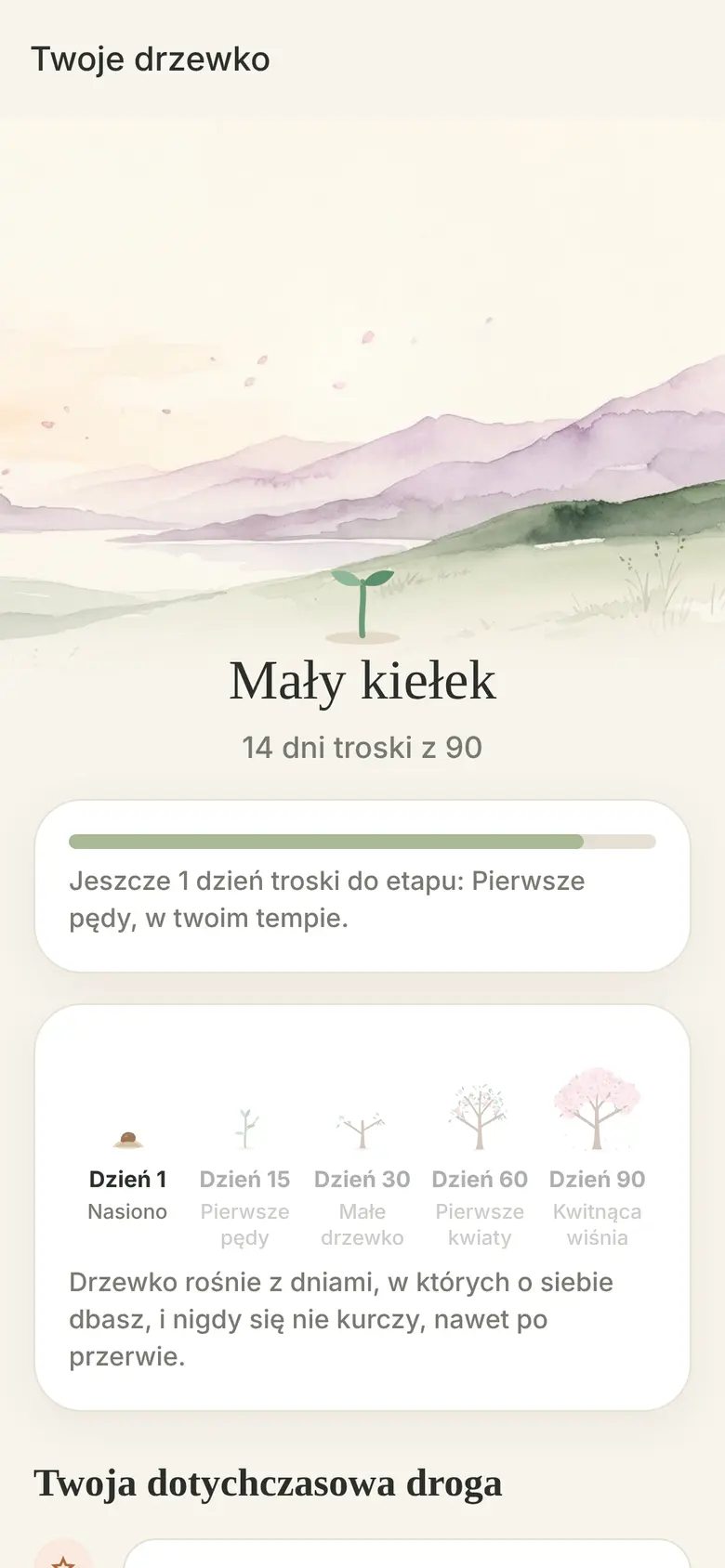 Drzewko, które rośnie razem z tobą