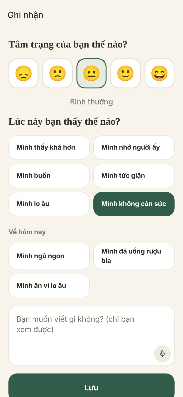 Ghi nhận cảm xúc