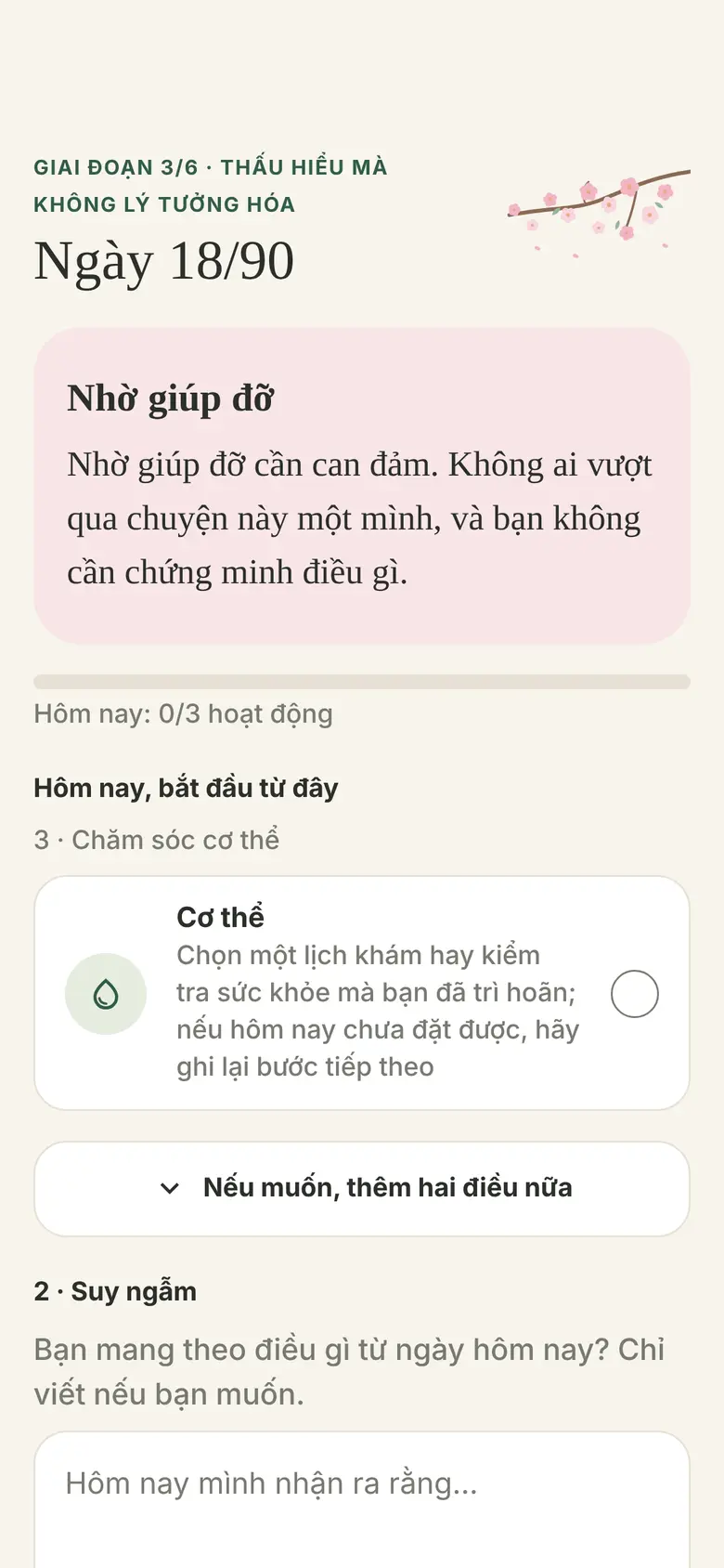 Hoạt động hằng ngày